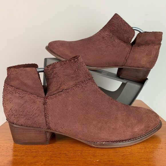 Seychelles Women's burgundy leather snare ankle bootie size 9 - Picture 1 of 13